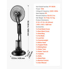 Portable Misting Fan and Outdoor Rechargeable Cooling Fan