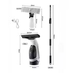 Electric Handheld Window Cleaner and Scrubber with Rechargeable Design
