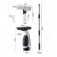 Electric Handheld Window Cleaner and Scrubber with Rechargeable Design