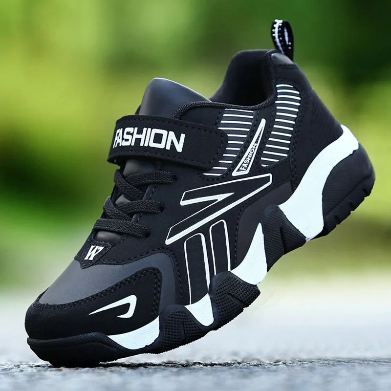 Kids' Comfortable Leather Running Sports Sneakers