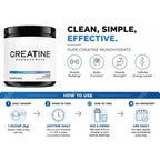 Creatine Monohydrate Powder 5000mg Fitness Support Supplement 10.6 oz
