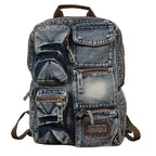 Unisex Fashion Denim 16 Inch Laptop Travel Backpack