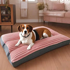 Corduroy Dog Bed Mat Oversized Washable Cushion for Medium and Large Dogs