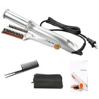 2-in-1 Rotating Hair Curler and Straightener Brush 001