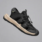 Men's Casual Closed-Toe Sandals Breathable Lightweight Outdoor Beach Shoes