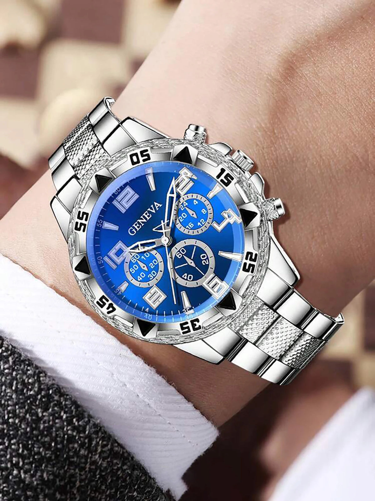 CMK Men's Quartz Watch 4-Piece Gift Set with Wallet