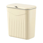 Wall-Mounted Plastic Kitchen Trash Bin and Hanging Storage Bucket