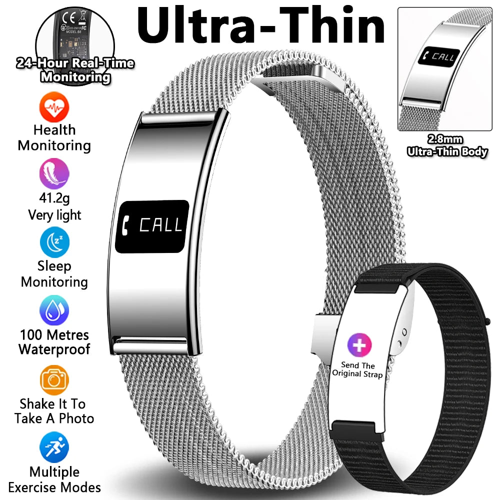 Waterproof Fitness Tracker Smart Band and Health Monitor Smartwatch
