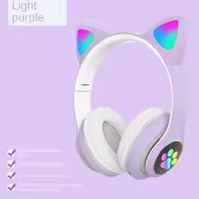Illuminated Cat Ear Wireless Bluetooth Over-Ear Headset STN-28