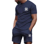 Men's Casual Summer T-Shirt and Pants Suit Set