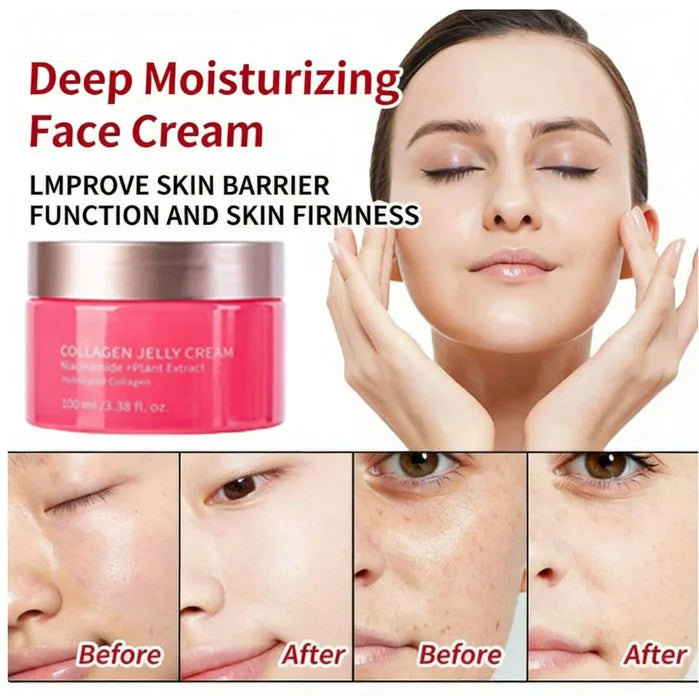Collagen & Niacinamide Jelly Cream Face Moisturizer Brightening 100g