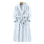 Unisex Thick Coral Fleece Warm Long Kimono Robe