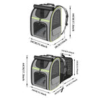 Expandable Pet Carrier Backpack Breathable Travel Bag for Cats and Small Dogs