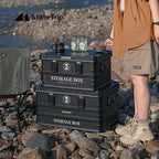 Camping Storage Basket and Detachable Tactical Folding Bag