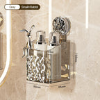 Wall Mounted Water Ripple Suction Shower Storage Basket Rack SSW045