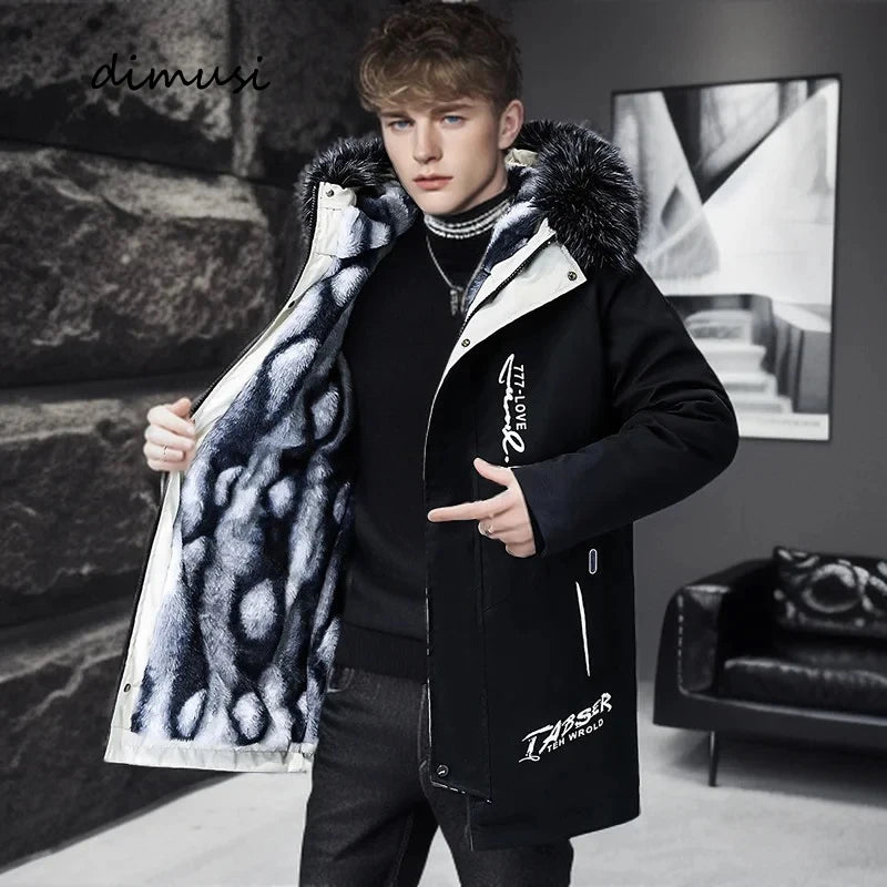 Men's Thick Warm Hooded Winter Parka Coat YA2318