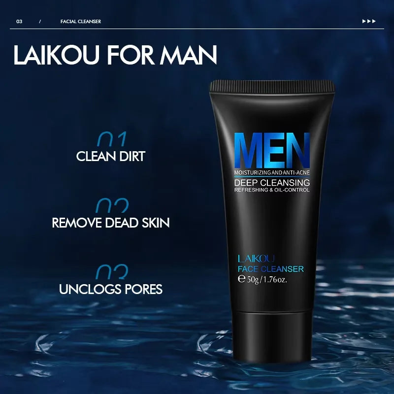 Men's Moisturizing Oil Control Face Wash Scrub LK91279