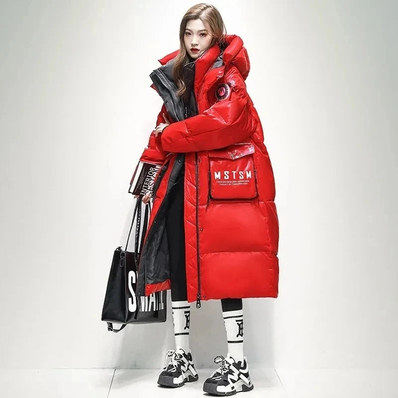 Women's Thick Warm Hooded Down Parka Coat