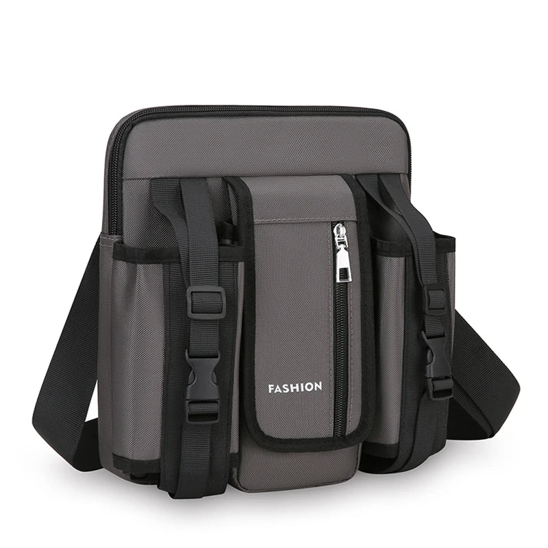 Men's Fashion Oxford Flap Pocket Crossbody Messenger Bag
