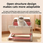 Semi-Automatic Self-Cleaning Cat Litter Box and Toilet Pan