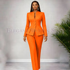 Men's Tailored Two-Piece Blazer and Pants Suit