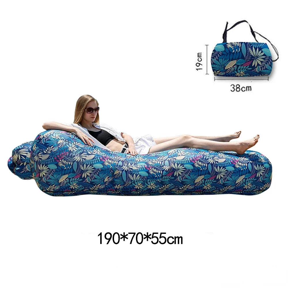 Inflatable Sofa Bed and Portable Ultralight Camping Lounge Chair