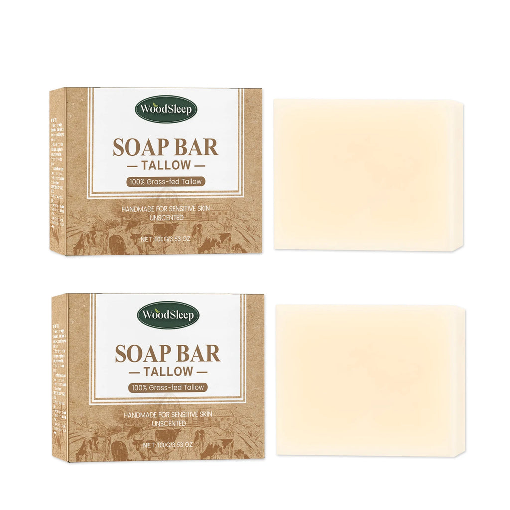 Natural Brightening Tallow Cleansing Face Body Soap Bar 3.5 oz