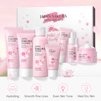 Sakura 7-Piece Skincare Set Hydrating Facial Routine All Skin Types