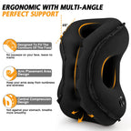Inflatable Neck Pillow with Eye Mask and Earplugs
