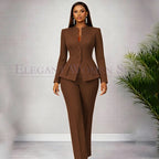 Men's Tailored Two-Piece Blazer and Pants Suit