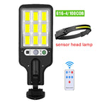 Outdoor Solar Motion Sensor Light and Waterproof LED Garden Lamp