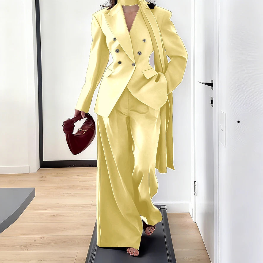 Men's Tailored Two-Piece Blazer and Pants Suit