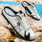 Men's Breathable Mesh Slip-On Mules Casual Summer Shoes