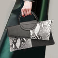 Women's Alligator Pattern PU Leather Flap Shoulder Crossbody Bag
