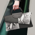 Women's Alligator Pattern PU Leather Flap Shoulder Crossbody Bag