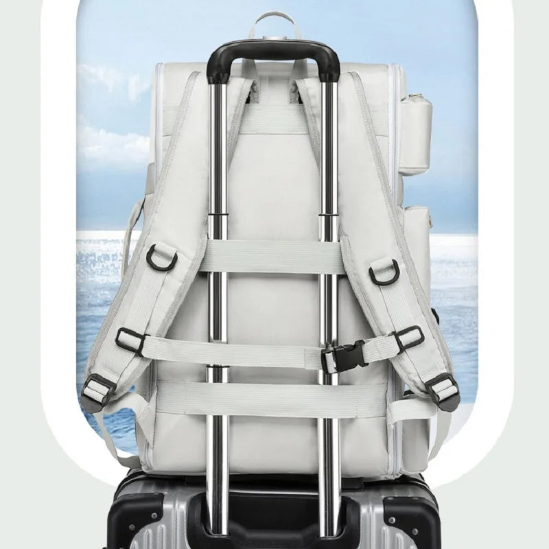 Unisex Dry Wet Separated Oxford Travel Sports Backpack