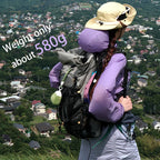Ultralight Camping and Hiking Backpack with Expandable Top