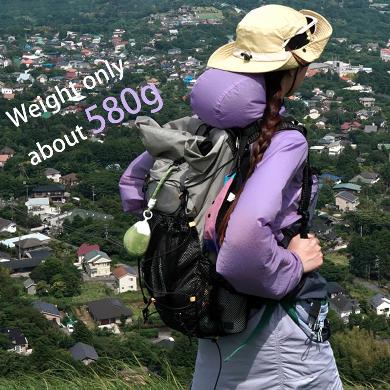 Ultralight Camping and Hiking Backpack with Expandable Top