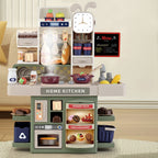 Kids Simulation Kitchen Counter Light Spray Playset Toy Set