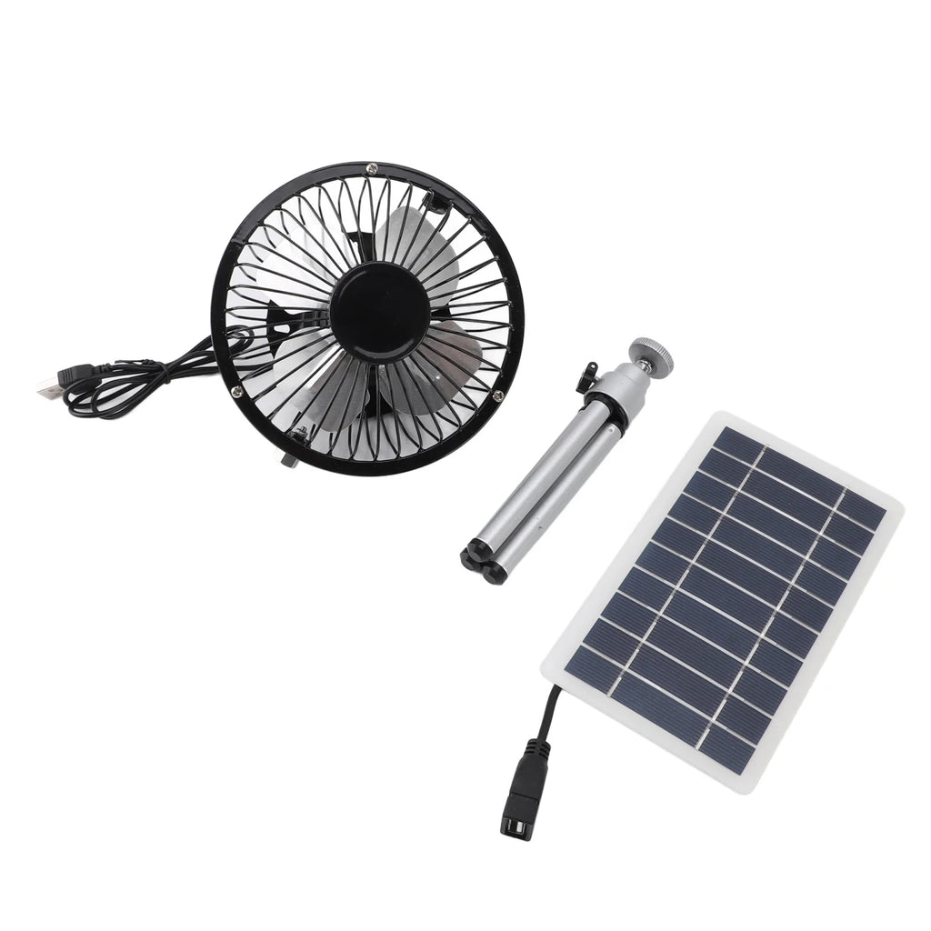 Solar Panel Powered Fan and Portable Exhaust Vent Kit
