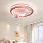 Nordic Ceiling Fan with Dimmable LED Light and Remote