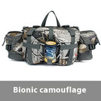 Waterproof Hiking Waist Bag with Reflective Strip and 1.3-Gallon Capacity