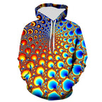 Unisex Colorful Flame 3D Print Pullover Hoodie Sweatshirt