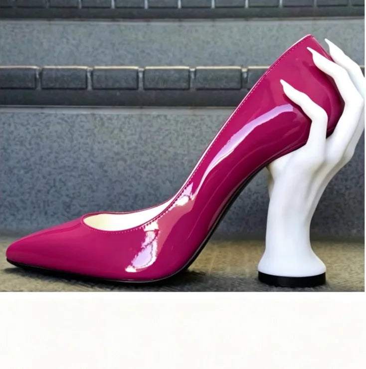 Women's Pointed Toe Hand Sculpted Heel Pumps