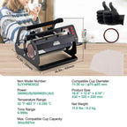 Tumbler Heat Press Machine and Dual Station Mug Sublimation Kit