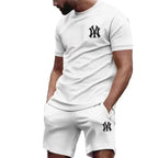 Men's Casual Summer T-Shirt and Pants Suit Set