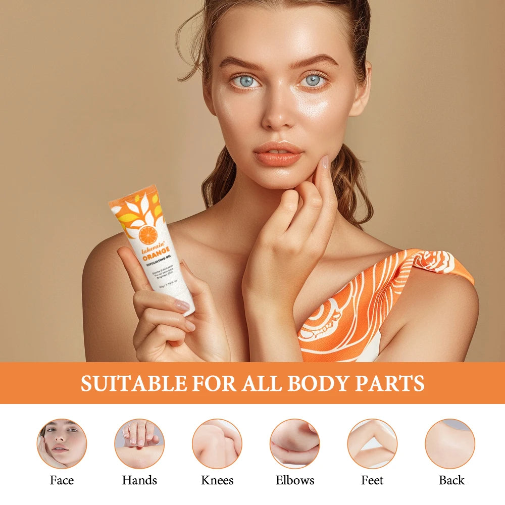 Unisex Brightening Exfoliating Peeling Gel Scrub 1.8 oz