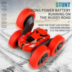 Kids 2.4G Double Sided Flip RC Stunt Car Toy Set