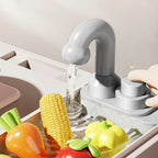 Kids Simulation Kitchen Counter Light Spray Playset Toy Set