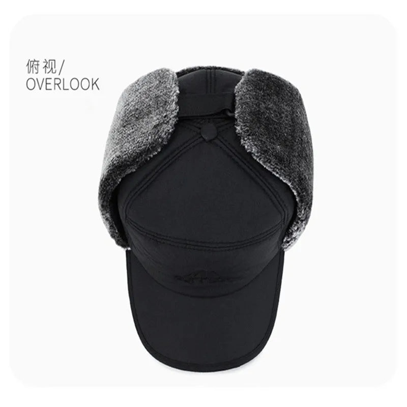 Unisex Winter Thermal Faux Fur Baseball Trapper Hat